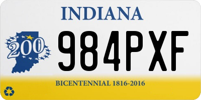 IN license plate 984PXF