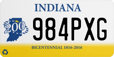 IN license plate 984PXG