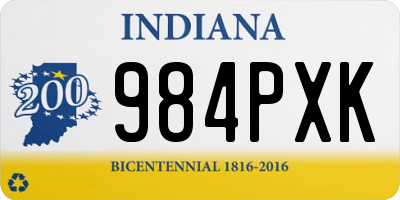 IN license plate 984PXK