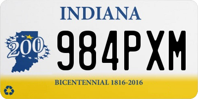 IN license plate 984PXM