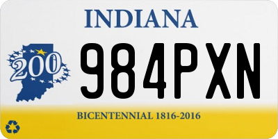 IN license plate 984PXN