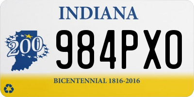 IN license plate 984PXO