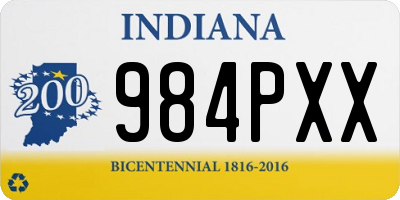 IN license plate 984PXX