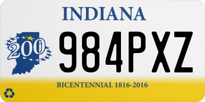 IN license plate 984PXZ