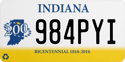 IN license plate 984PYI