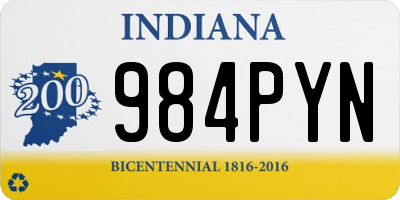 IN license plate 984PYN
