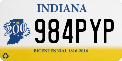 IN license plate 984PYP