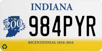 IN license plate 984PYR