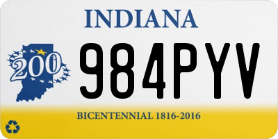 IN license plate 984PYV