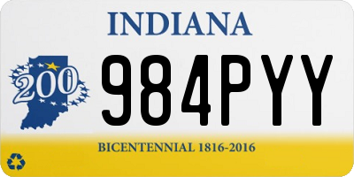 IN license plate 984PYY