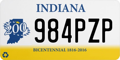 IN license plate 984PZP