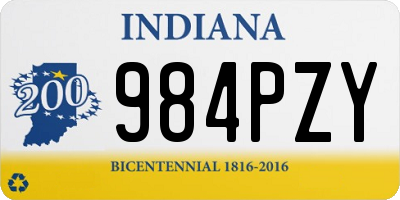 IN license plate 984PZY