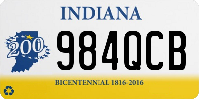 IN license plate 984QCB
