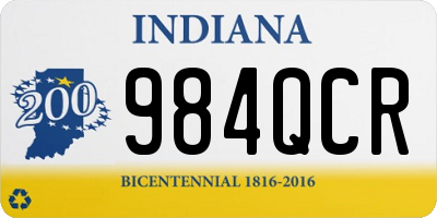 IN license plate 984QCR