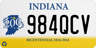 IN license plate 984QCV