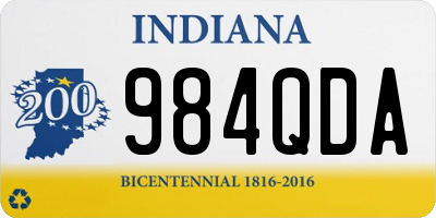 IN license plate 984QDA