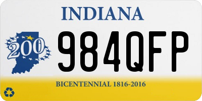IN license plate 984QFP