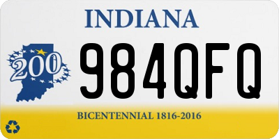 IN license plate 984QFQ