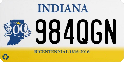 IN license plate 984QGN