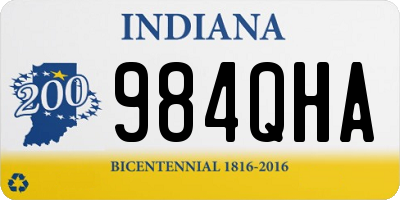 IN license plate 984QHA