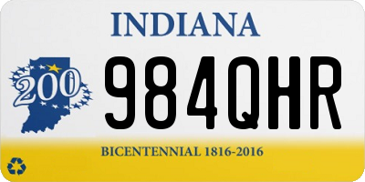 IN license plate 984QHR
