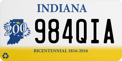 IN license plate 984QIA