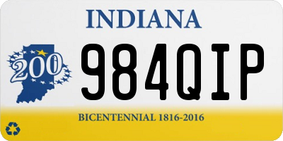 IN license plate 984QIP