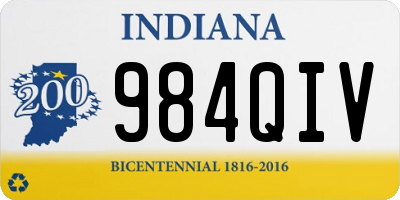 IN license plate 984QIV