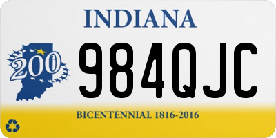 IN license plate 984QJC