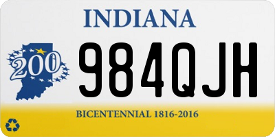 IN license plate 984QJH