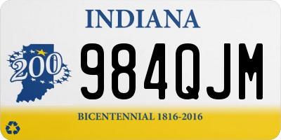 IN license plate 984QJM