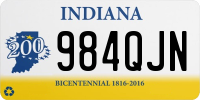 IN license plate 984QJN