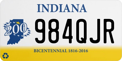 IN license plate 984QJR