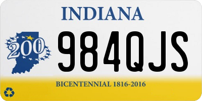 IN license plate 984QJS