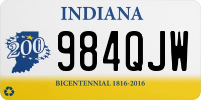 IN license plate 984QJW