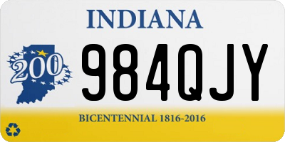 IN license plate 984QJY