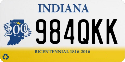 IN license plate 984QKK