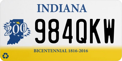 IN license plate 984QKW