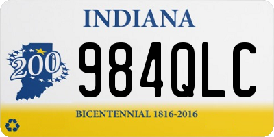 IN license plate 984QLC