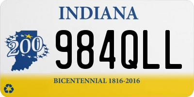 IN license plate 984QLL