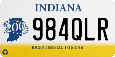 IN license plate 984QLR