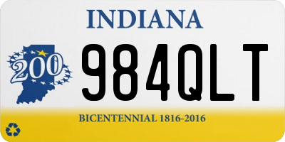 IN license plate 984QLT