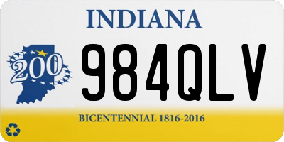 IN license plate 984QLV