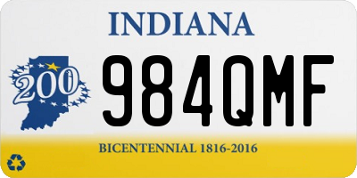IN license plate 984QMF
