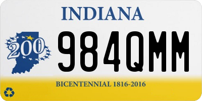 IN license plate 984QMM