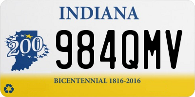 IN license plate 984QMV