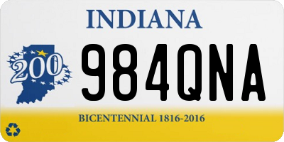 IN license plate 984QNA