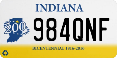IN license plate 984QNF