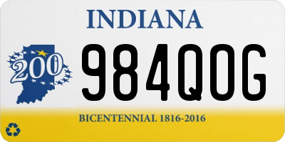 IN license plate 984QOG