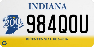 IN license plate 984QOU